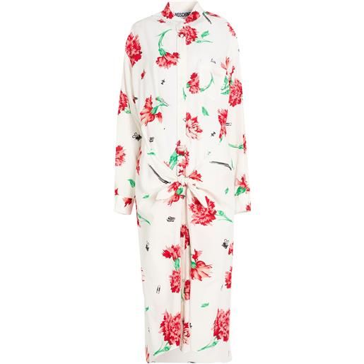 MOSCHINO - vestito chemisier - off white