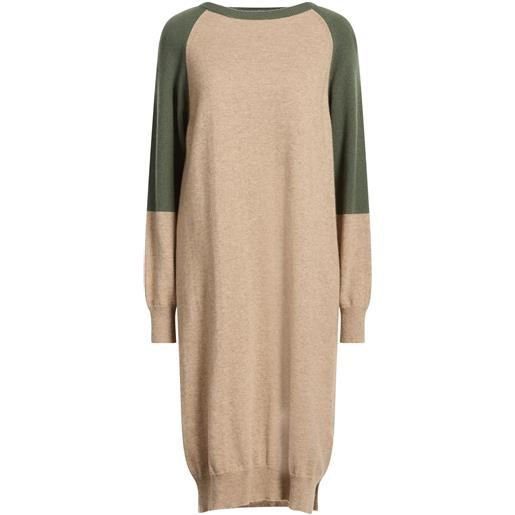 LORENA ANTONIAZZI - vestito in maglia - beige