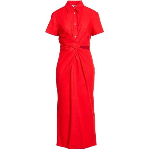 MSGM - vestito chemisier - rosso