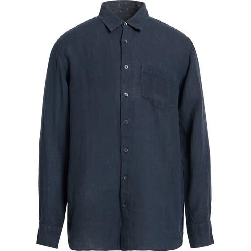 120% LINO - camicia in lino - blu notte