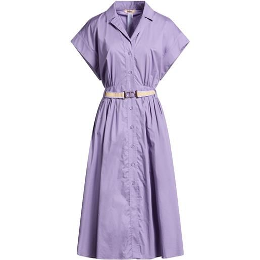 TWINSET - vestito chemisier - lilla