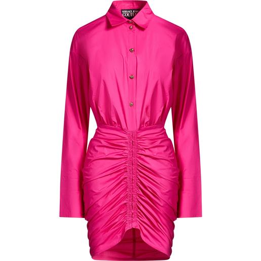 VERSACE JEANS COUTURE - vestito chemisier - magenta