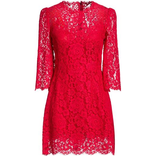 DOLCE&GABBANA - vestito corto - rosso