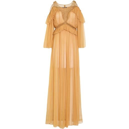ALBERTA FERRETTI - vestito da cerimonia - senape