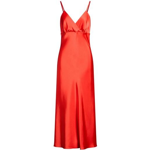 SANDRO - slip dress - rosso