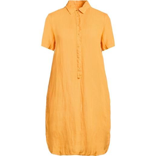 120% LINO - vestito chemisier - giallo ocra
