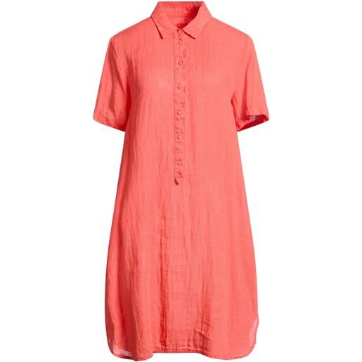 120% LINO - vestito chemisier - rosso pomodoro