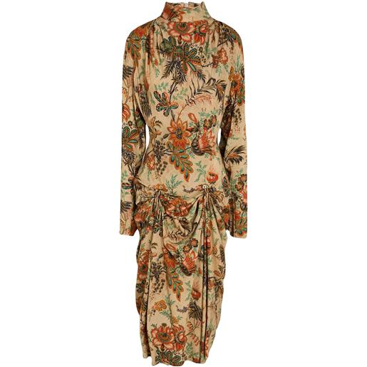 VIVIENNE WESTWOOD - vestito midi - sabbia