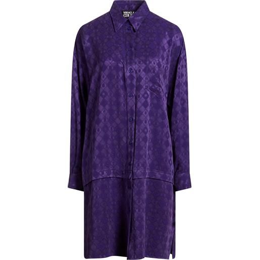 VERSACE JEANS COUTURE - vestito chemisier - viola