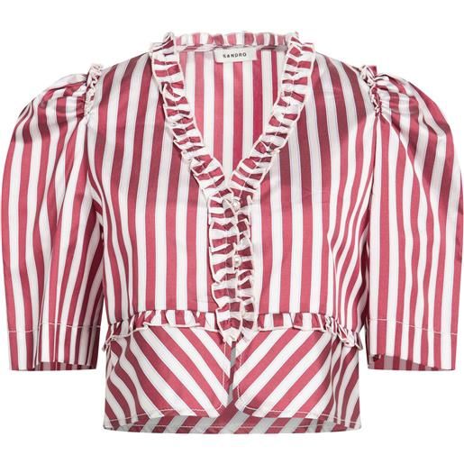 SANDRO - camicie e bluse fantasia - bordeaux