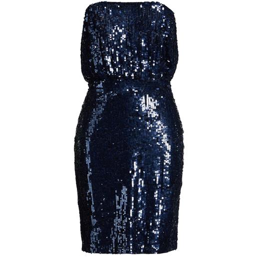 ELISABETTA FRANCHI - vestito corto - blu navy