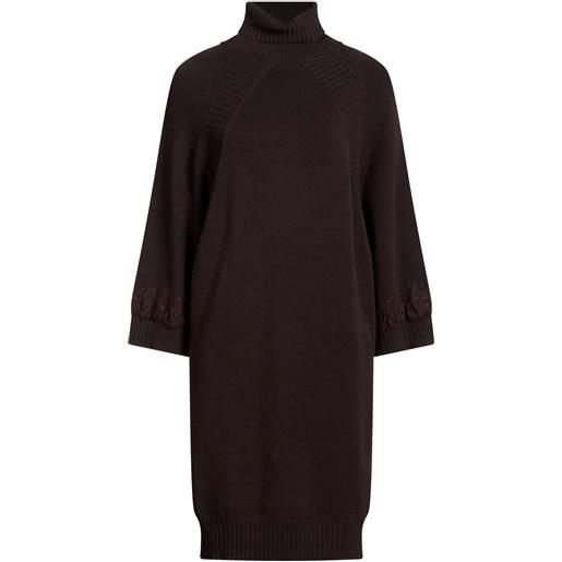 ERMANNO FIRENZE - vestito corto - cioccolato