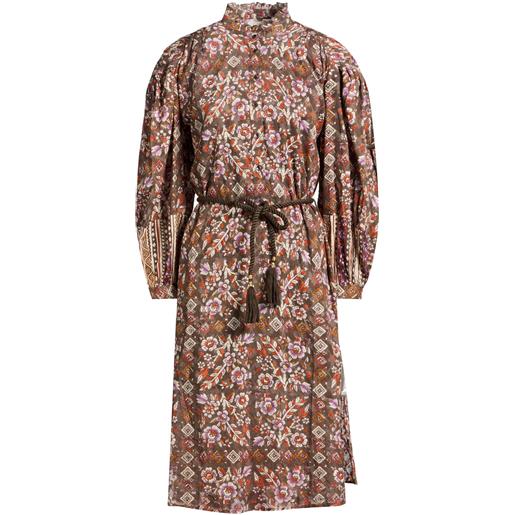 ANTIK BATIK - vestito midi - tortora