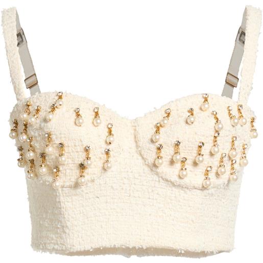 ELISABETTA FRANCHI - bustier - panna