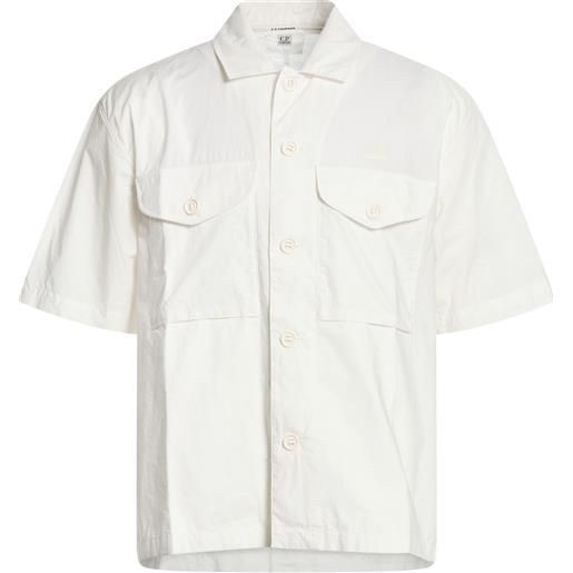 C.P. COMPANY - camicia tinta unita - bianco