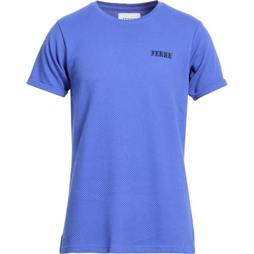 FERRE' - basic t-shirt - blu china