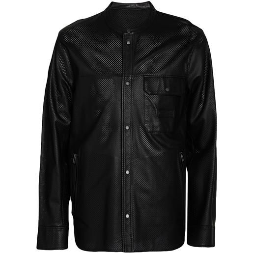 EMPORIO ARMANI - camicia tinta unita - nero