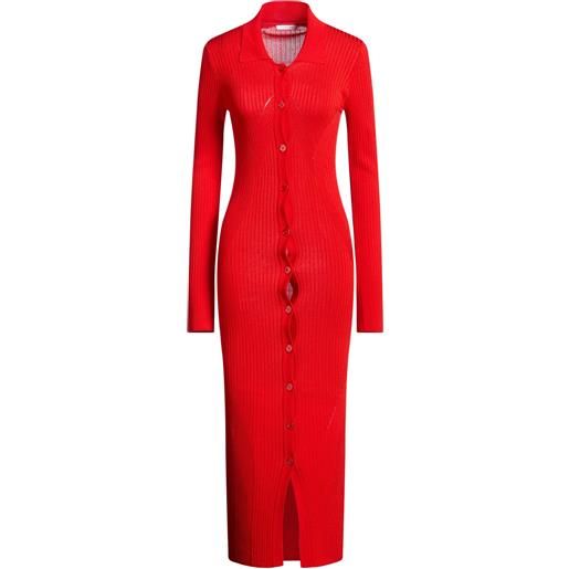 PATRIZIA PEPE - vestito chemisier - rosso pomodoro