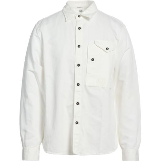 C.P. COMPANY - camicia regular fit - bianco