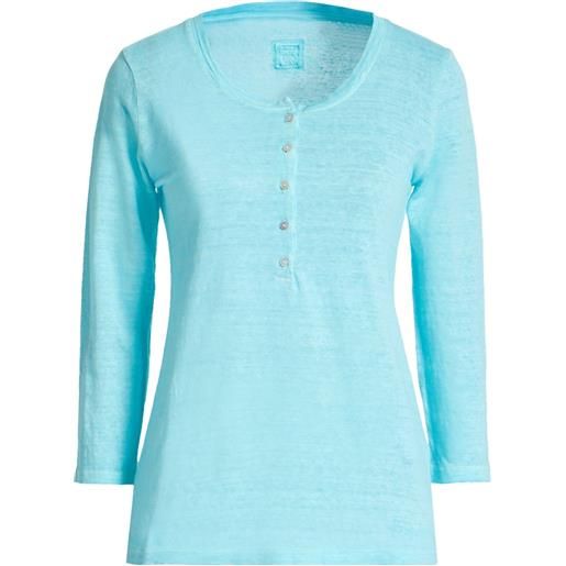 120% LINO - t-shirt - turchese