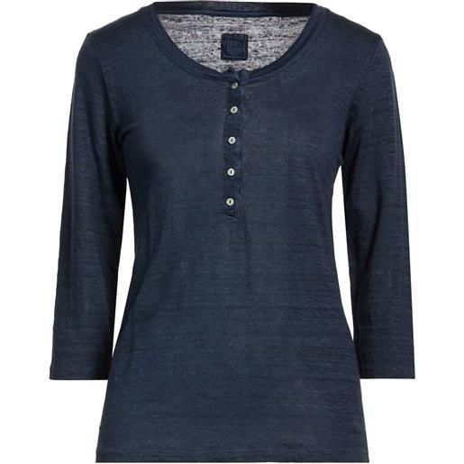 120% LINO - t-shirt - blu notte