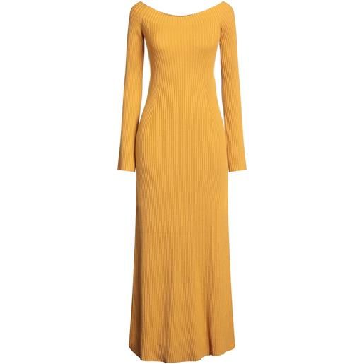 CHLOÉ - vestito midi - giallo ocra