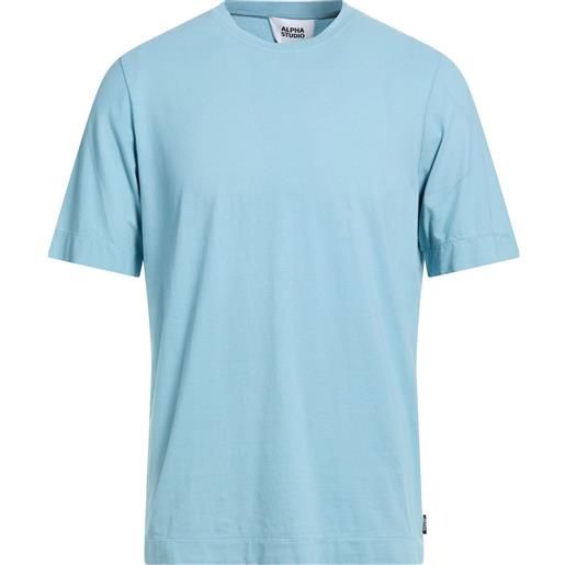 ALPHA STUDIO - basic t-shirt - celeste