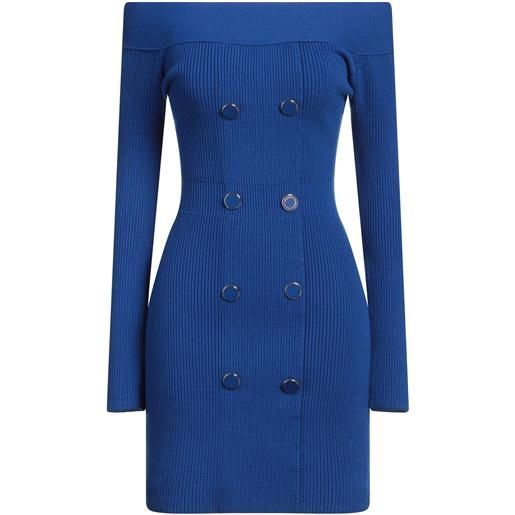 ELISABETTA FRANCHI - vestito corto - blu china