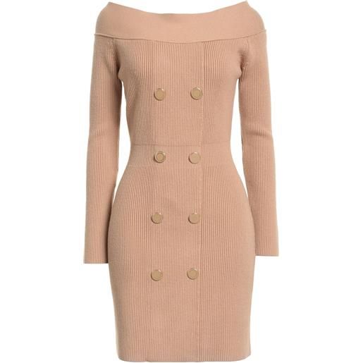 ELISABETTA FRANCHI - vestito corto - cammello