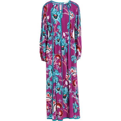 DIANE VON FURSTENBERG - vestito lungo - malva
