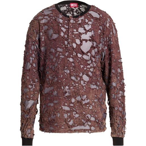 DIESEL - t-shirt - marrone