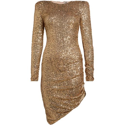 ELISABETTA FRANCHI - vestito midi - oro