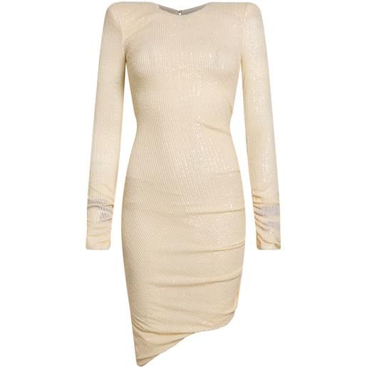 ELISABETTA FRANCHI - vestito midi - panna