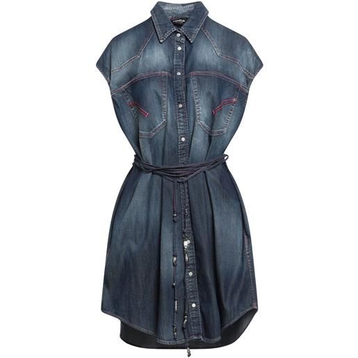 DONDUP - vestito chemisier - blu