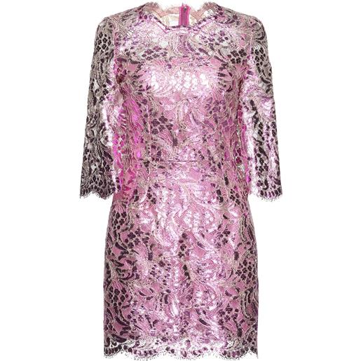 DOLCE&GABBANA - vestito corto - fucsia