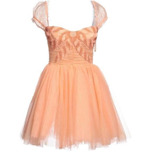 ELISABETTA FRANCHI - vestito corto - salmone