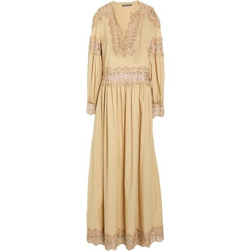 ALBERTA FERRETTI - vestito lungo - sabbia