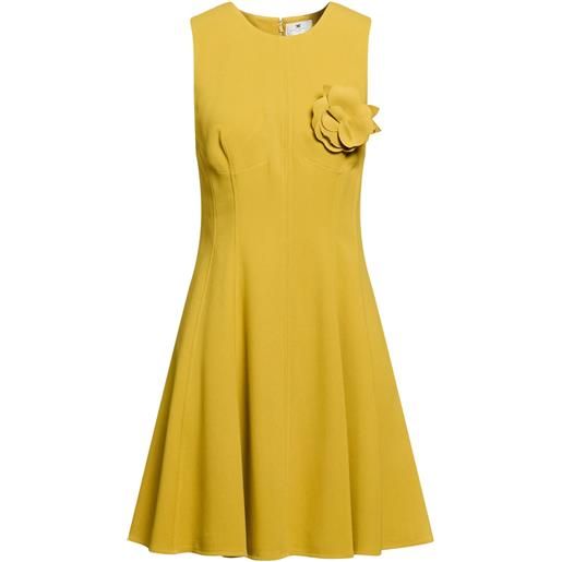 ELISABETTA FRANCHI - vestito corto - senape