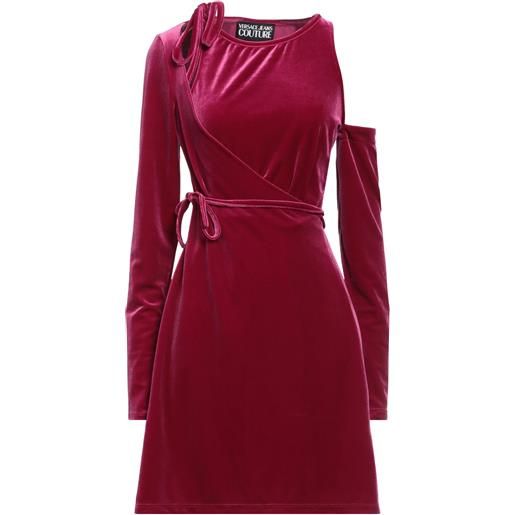 VERSACE JEANS COUTURE - vestito a portafoglio - magenta