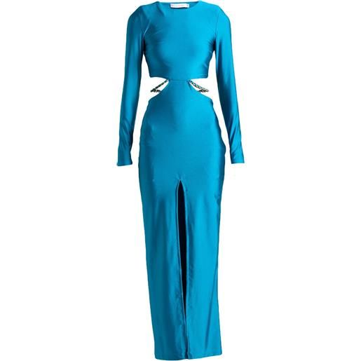 HOUSE OF AMEN - vestito lungo - verde petrolio
