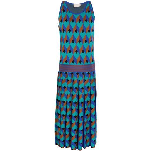 DRUMOHR - vestito midi - turchese