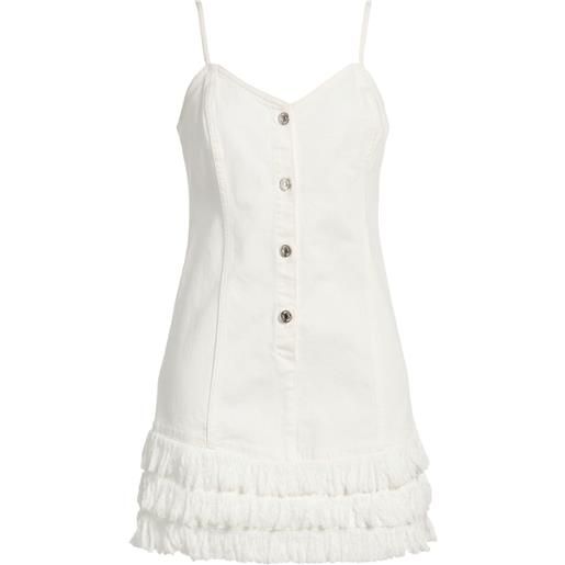 GRIFONI - vestito corto - bianco