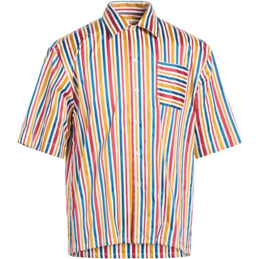 MARNI - camicia a righe - giallo ocra