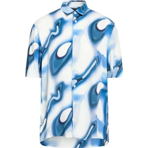 PATRIZIA PEPE - camicia fantasia - blu chiaro