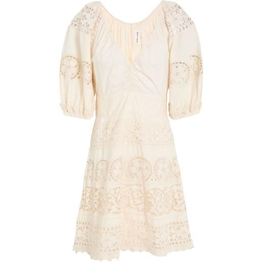 ANTIK BATIK - vestito corto - panna