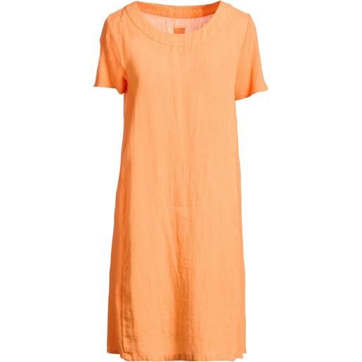 120% LINO - vestito corto - arancione