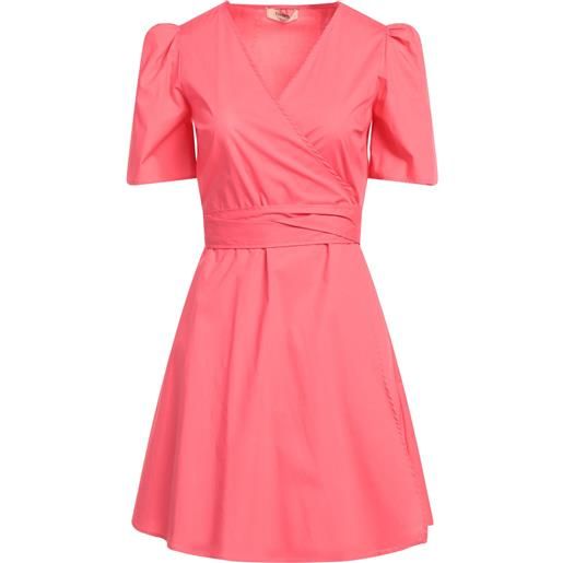 TWINSET - vestito a portafoglio - corallo