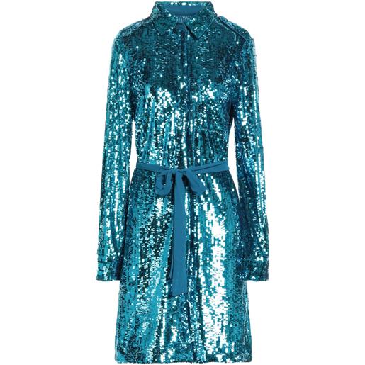PINKO - vestito corto - azzurro