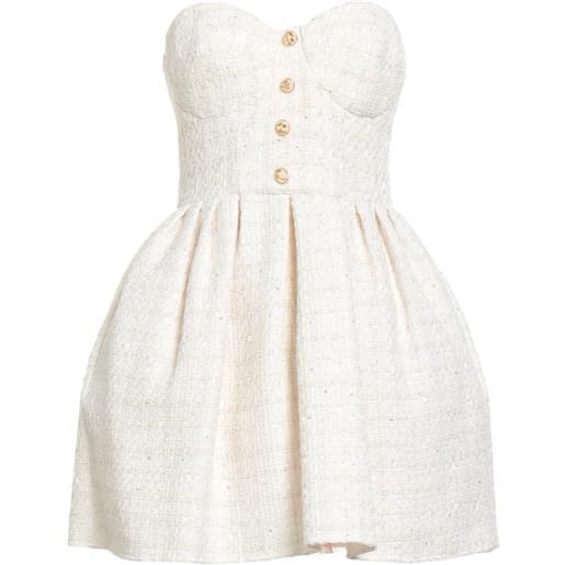 ELISABETTA FRANCHI - vestito corto - off white