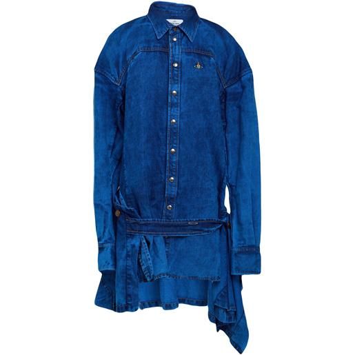 VIVIENNE WESTWOOD - vestito chemisier - blu